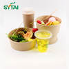 Récipients à salade jetables avec couvercles