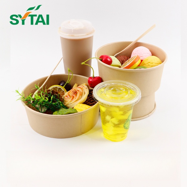 Récipients à salade jetables avec couvercles