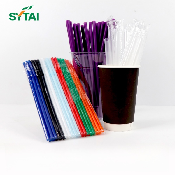 Pailles bioplastiques compostables PLA de 8 mm 