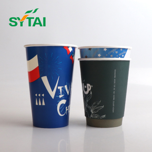 Tasses de papier à mur simple de diamètre de 8oz 90mm avec des couvercles