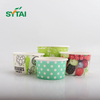 Tasses à crème glacée en papier 16 oz avec couvercles 